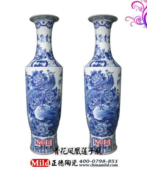 供應(yīng)新居客廳擺設(shè)陶瓷花瓶 手繪山水陶瓷花瓶