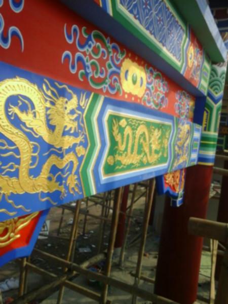 天津寺廟彩繪圖片